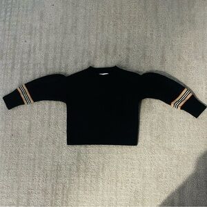 BURBERRY Unisex Black Wool Sweater 3
